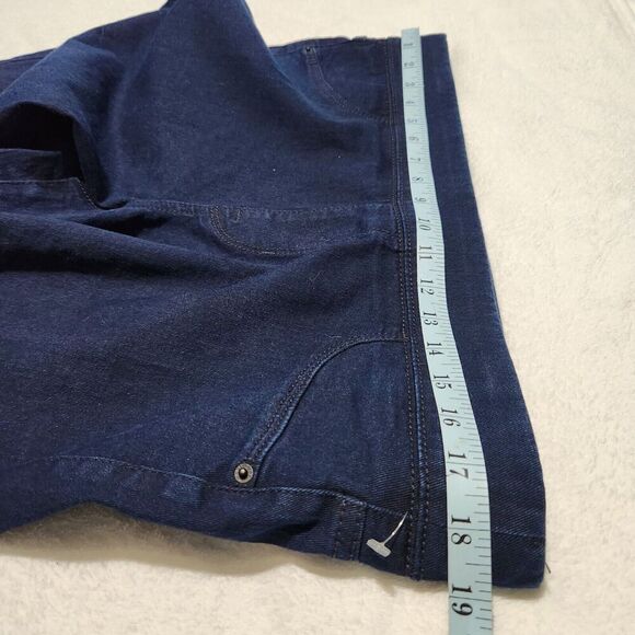 Old Navy Super Skinny Jeans Women Size 14 Short Navy Blue Stretch Mid-rise  B9 - Picture 10 of 13
